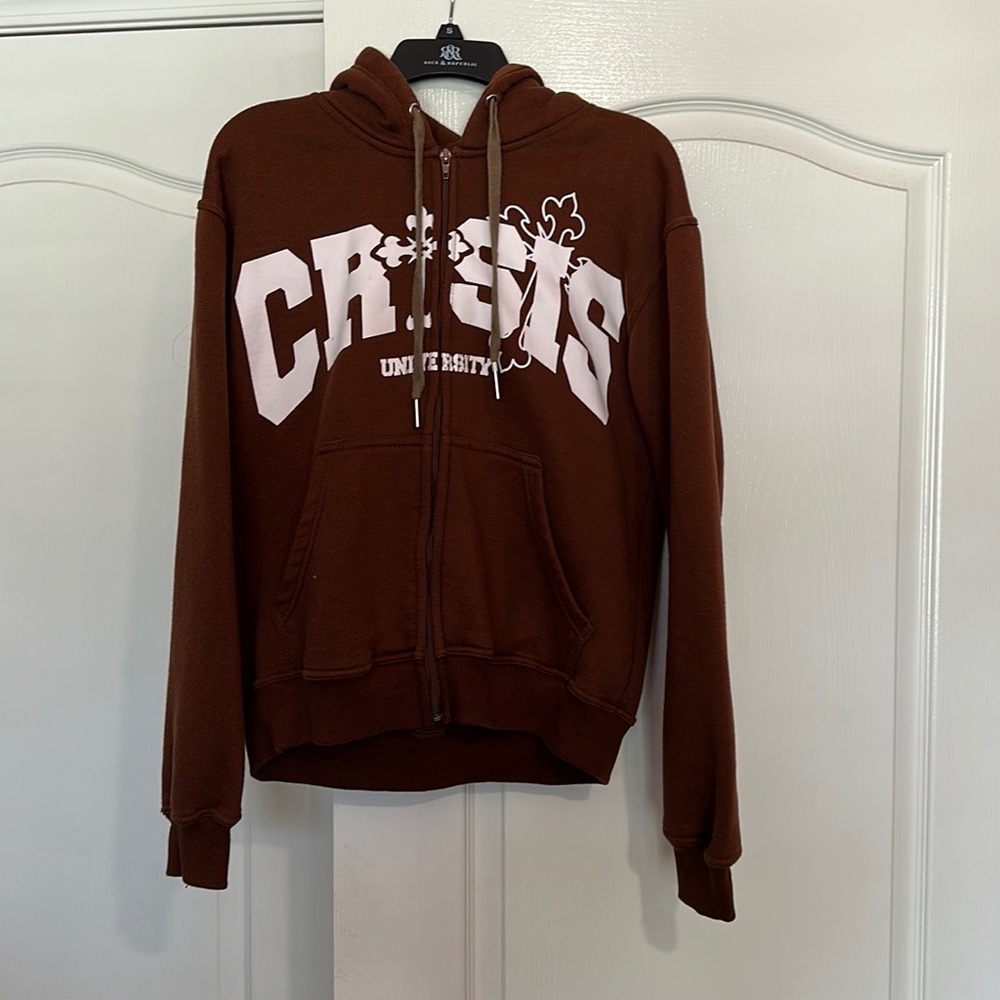 CRISIS Y2k Fashion Zip up Jacket